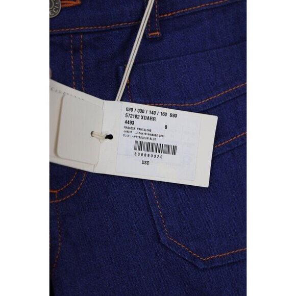 NWT Gucci Kids Girls Embroidered Flare Leg jeans Size 8 - Picture 5 of 9